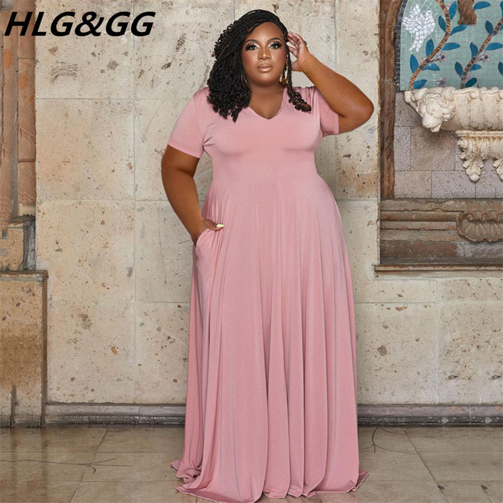 A-Line Long Plus Size Dress – My Store