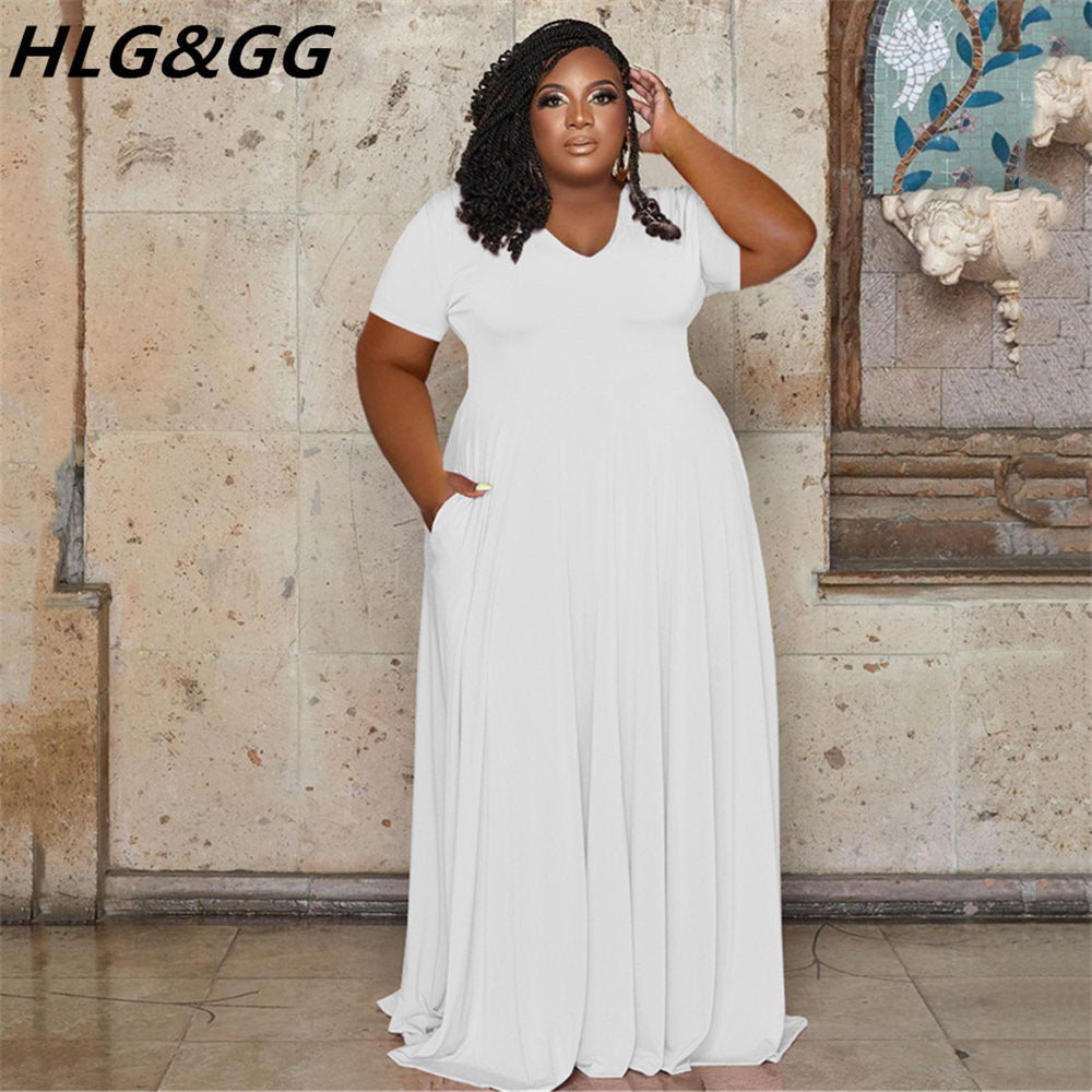 A-Line Long Plus Size Dress – My Store