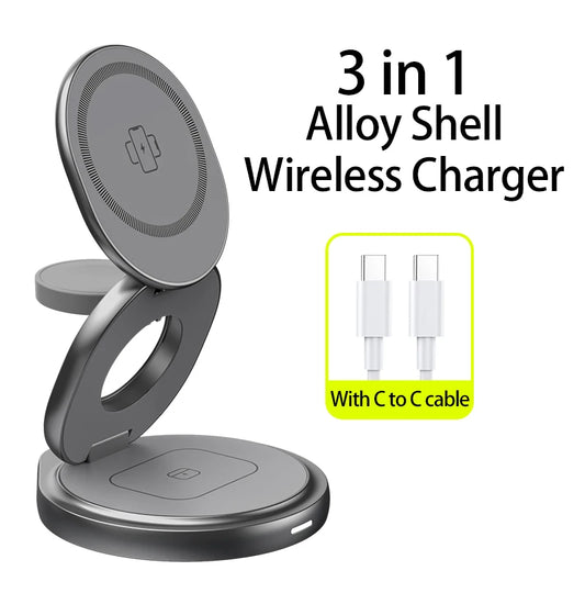 3 In 1 Metal Wireless Charger